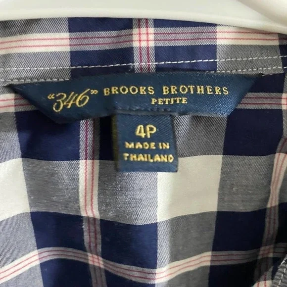 BROOKS Brothers 346 Women's Button Down 4P - Picture 2 of 4